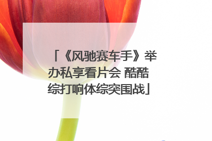 《风驰赛车手》举办私享看片会 酷酷综打响体综突围战