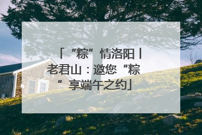 “粽”情洛阳丨老君山：邀您“粽”享端午之约