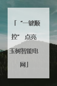 “一键顺控” 点亮玉树智能电网