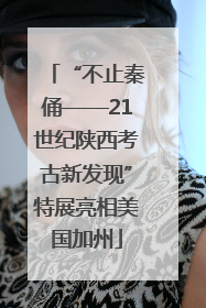 “不止秦俑——21世纪陕西考古新发现”特展亮相美国加州