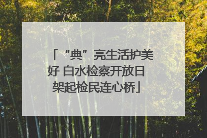 “典”亮生活护美好 白水检察开放日架起检民连心桥