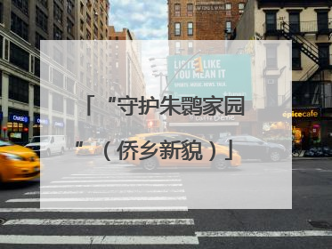 “守护朱鹮家园”（侨乡新貌）