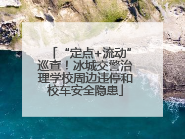 “定点+流动”巡查！冰城交警治理学校周边违停和校车安全隐患