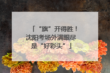 “旗”开得胜！沈阳考场外满眼尽是“好彩头”