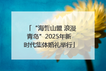 “海誓山盟 浪漫青岛”2025年新时代集体婚礼举行