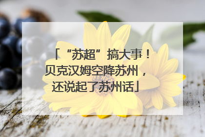 “苏超”搞大事！贝克汉姆空降苏州，还说起了苏州话