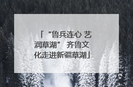 “鲁兵连心 艺润草湖” 齐鲁文化走进新疆草湖