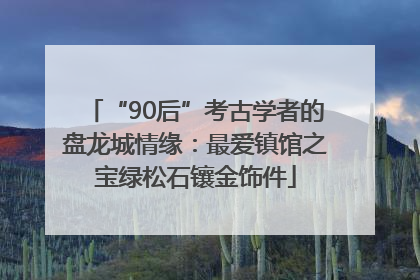 “90后”考古学者的盘龙城情缘：最爱镇馆之宝绿松石镶金饰件