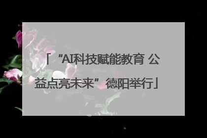 “AI科技赋能教育 公益点亮未来”德阳举行