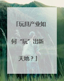 玩具产业如何“玩”出新天地？