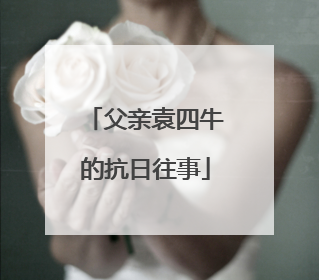 父亲袁四牛的抗日往事