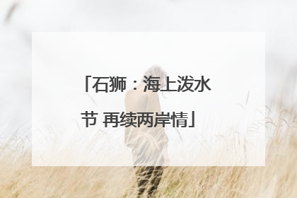 石狮：海上泼水节 再续两岸情