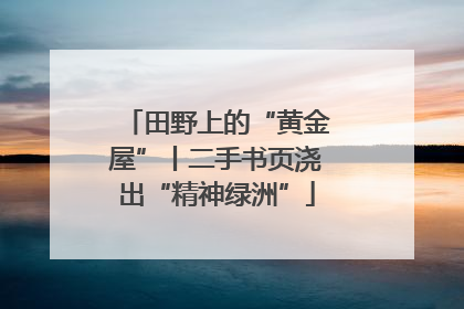 田野上的“黄金屋”丨二手书页浇出“精神绿洲”