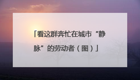 看这群奔忙在城市“静脉”的劳动者（图）