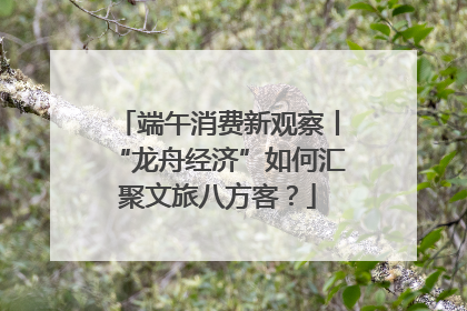 端午消费新观察丨“龙舟经济”如何汇聚文旅八方客？