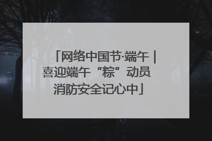 网络中国节·端午｜喜迎端午“粽”动员 消防安全记心中