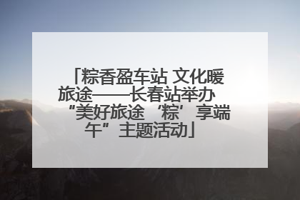 粽香盈车站 文化暖旅途——长春站举办 “美好旅途‘粽’享端午”主题活动