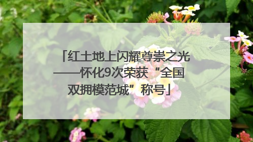 红土地上闪耀尊崇之光——怀化9次荣获“全国双拥模范城”称号