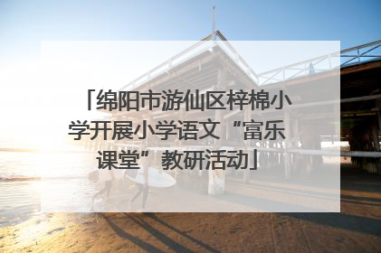 绵阳市游仙区梓棉小学开展小学语文“富乐课堂”教研活动