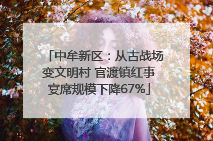 中牟新区：从古战场变文明村 官渡镇红事宴席规模下降67%