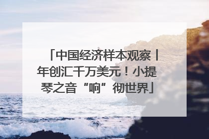 中国经济样本观察丨年创汇千万美元！小提琴之音“响”彻世界