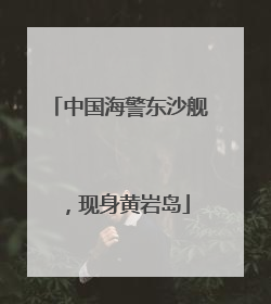 中国海警东沙舰，现身黄岩岛