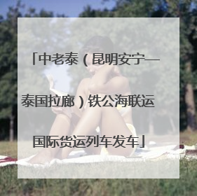 中老泰（昆明安宁—泰国拉廊）铁公海联运国际货运列车发车