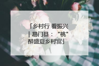 乡村行 看振兴｜易门县：“桃”醉盛夏乡村富