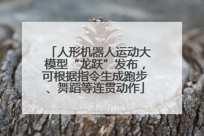 人形机器人运动大模型“龙跃”发布，可根据指令生成跑步、舞蹈等连贯动作