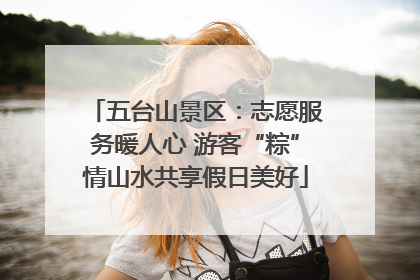五台山景区：志愿服务暖人心 游客“粽”情山水共享假日美好