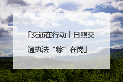 交通在行动丨日照交通执法“粽”在岗