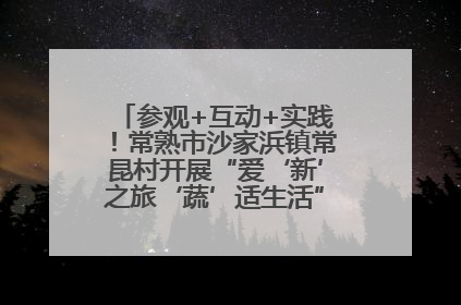 参观+互动+实践！常熟市沙家浜镇常昆村开展“爱‘新’之旅‘蔬’适生活”参观学习活动