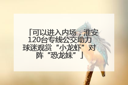 可以进入内场，淮安120台专线公交助力球迷观赏“小龙虾”对阵“恐龙妹”