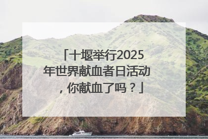 十堰举行2025年世界献血者日活动，你献血了吗？