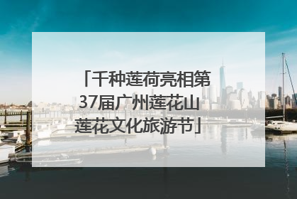 千种莲荷亮相第37届广州莲花山莲花文化旅游节