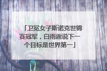 卫冕女子斯诺克世锦赛冠军，白雨露说下一个目标是世界第一