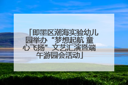即墨区潮海实验幼儿园举办“梦想起航 童心飞扬”文艺汇演暨端午游园会活动