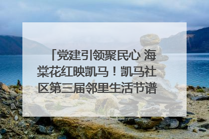 党建引领聚民心 海棠花红映凯马！凯马社区第三届邻里生活节谱写幸福新篇章