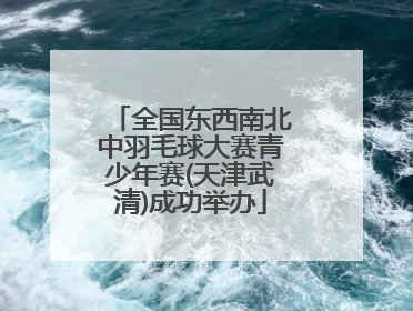 全国东西南北中羽毛球大赛青少年赛(天津武清)成功举办