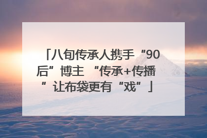 八旬传承人携手“90后”博主 “传承+传播”让布袋更有“戏”