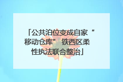 公共泊位变成自家“移动仓库” 铁西区柔性执法联合整治