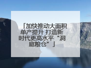 加快推动大面积单产提升 打造新时代更高水平“洞庭粮仓”
