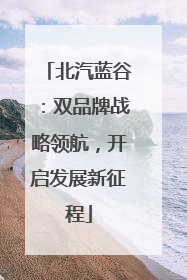 北汽蓝谷：双品牌战略领航，开启发展新征程