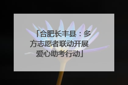 合肥长丰县：多方志愿者联动开展爱心助考行动