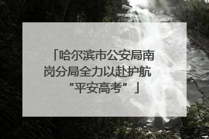 哈尔滨市公安局南岗分局全力以赴护航“平安高考”