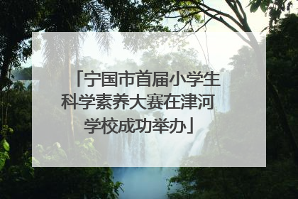 宁国市首届小学生科学素养大赛在津河学校成功举办
