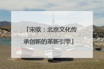 宋歌：北京文化传承创新的革新引擎