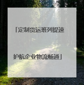 定制货运班列提速 护航企业物流畅通