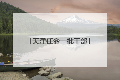 天津任命一批干部
