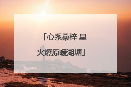 心系桑梓 星火燎原暖湖塘